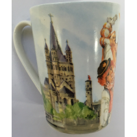 Köln Becher Porzellanbecher Porcelain Mug 300ml 8,5...