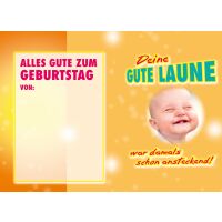 Geburtstag - Flashlight - Soundkarte und Lichtkarte im Format 14,8 x 21,0 cm - "Tonaufnahme"