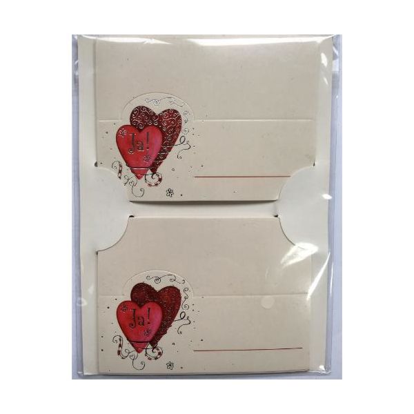 Tischkarten zur Hochzeit - 12er-Set im Topper - Bundle