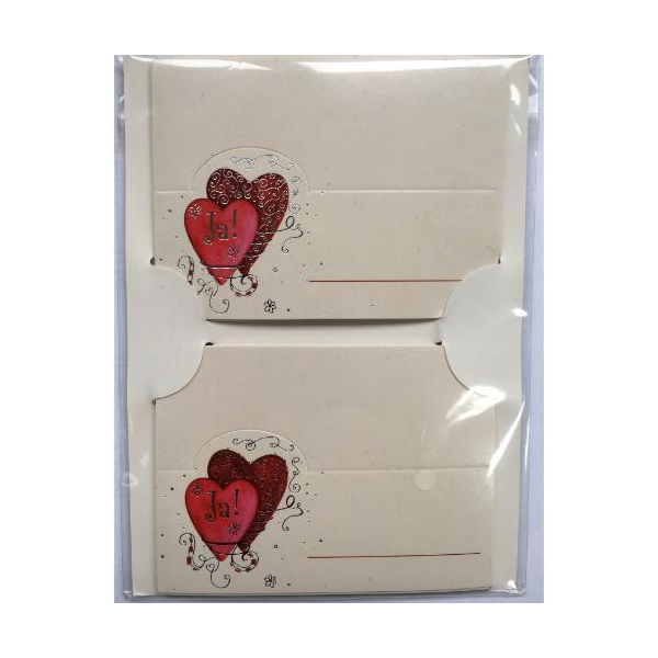 Tischkarten zur Hochzeit - 12er-Set im Topper - Bundle