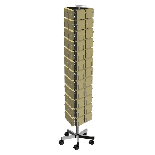 Postkartendrehständer PK72 quer lichtgrau für Postkarten 150 x 105 mm querformat