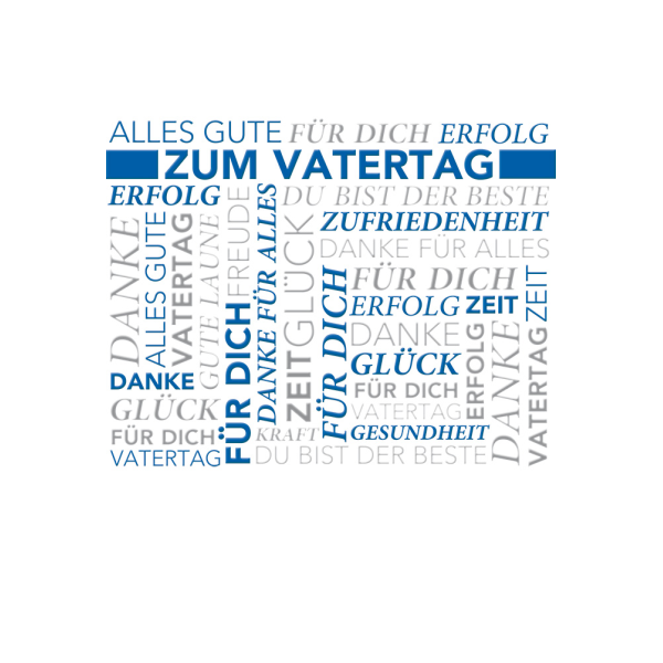 A Vatertag  Alles Gute Erfolg Danke Für Dich Glückwunschkarte mit Briefumschlag