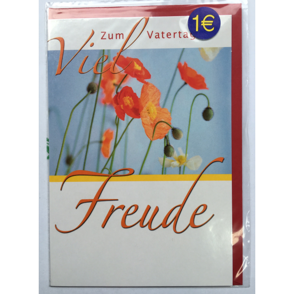 Vatertag Doppelkarte mit Briefumschlag Korsch-Verlag Viel Freude zum Vatertag