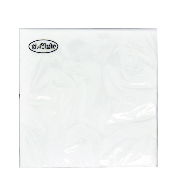 Uni Servietten  weiss 33 x 33 cm 3-lagig 20 Servietten pro Packung