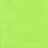 Uni Serviette - hellgrün / fresh green - 33 x 33 cm - 20 Servietten pro Packung