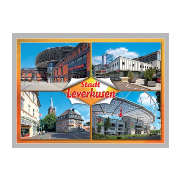 Postkarte – Ansichtskarte - Leverkusen - Weltpostkarte im Format 10,5 x 15cm