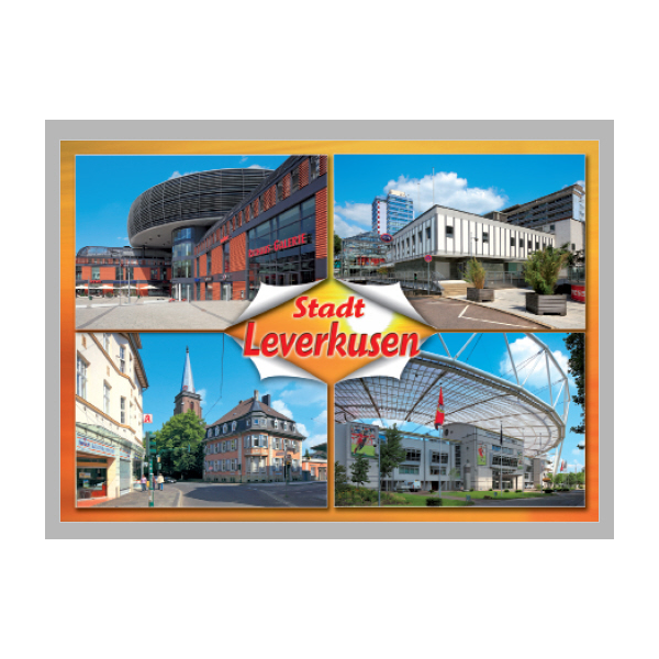Postkarte – Ansichtskarte - Leverkusen - Weltpostkarte im Format 10,5 x 15cm