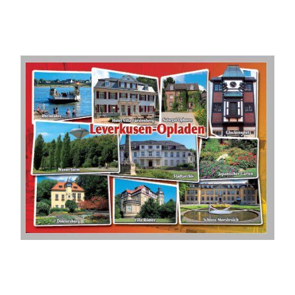 Postkarte – Ansichtskarte - Leverkusen-Opladen - Weltpostkarte im Format 10,5 x 15cm