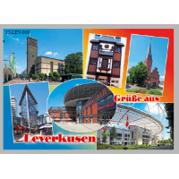 Postkarte Ansichtskarte Leverkusen 6 Bilder Querformat...