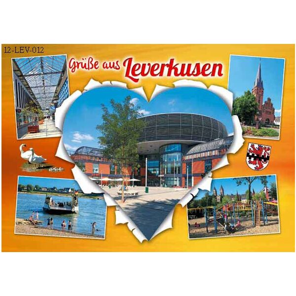 Postkarte – Ansichtskarte - Leverkusen - Weltpostkarte im Format 10,5 x 15cm