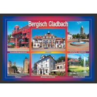 Postkarte Ansichtskarte Bergisch Gladbach 6 Bilder...