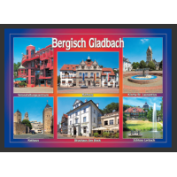 Postkarte Ansichtskarte Bergisch Gladbach 6 Bilder...