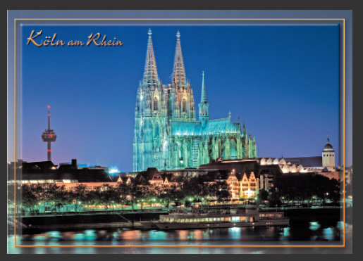 Postkarte – Ansichtskarte - Köln - Weltpostkarte im Format 10,5 x 15cm