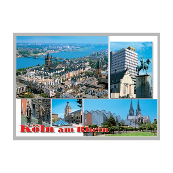 Postkarte – Ansichtskarte - Köln - Weltpostkarte im Format 10,5 x 15cm