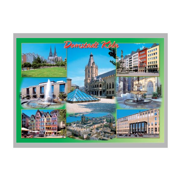 Postkarte – Ansichtskarte - Köln - Weltpostkarte im Format 10,5 x 15cm