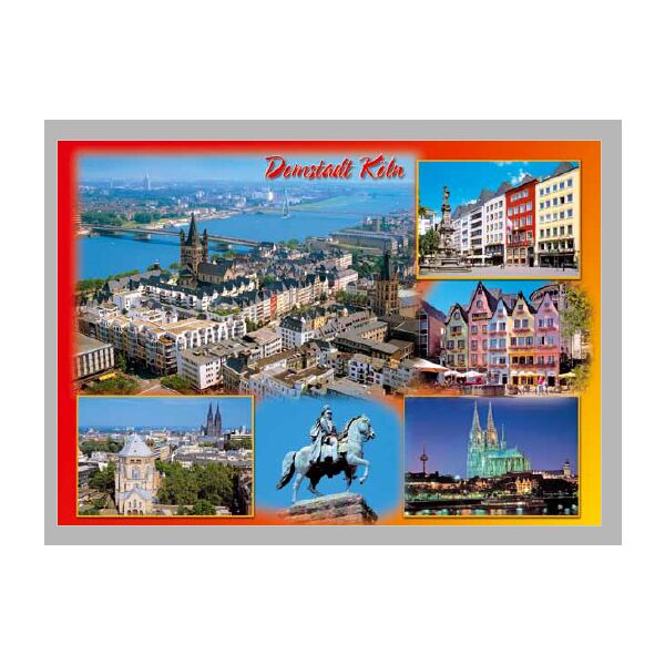 Postkarte – Ansichtskarte - Köln - Weltpostkarte im Format 10,5 x 15cm