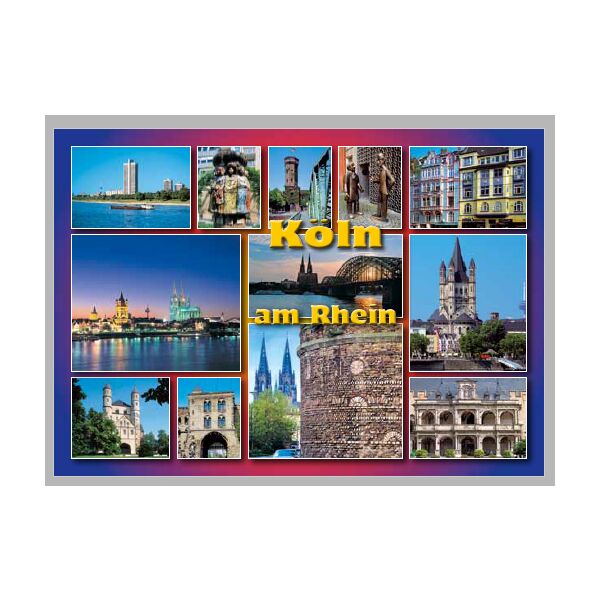Postkarte – Ansichtskarte - Köln - Weltpostkarte im Format 10,5 x 15cm