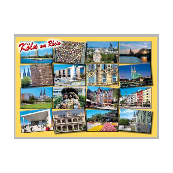 Postkarte – Ansichtskarte - Köln - Weltpostkarte im Format 10,5 x 15cm