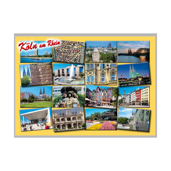 Postkarte – Ansichtskarte - Köln - Weltpostkarte im Format 10,5 x 15cm