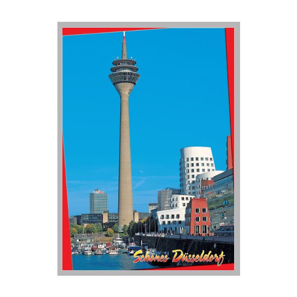 Postkarte Ansichtskarte Düsseldorf Weltpostkarte im Format 10,5 x 15cm Fernsehturm Schönes Düsseldorf