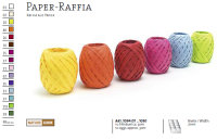 Raffia-Eiknäuel Bundle - 10 Eiknäuel 7mm x 30m á € 3,95 farbig sortiert