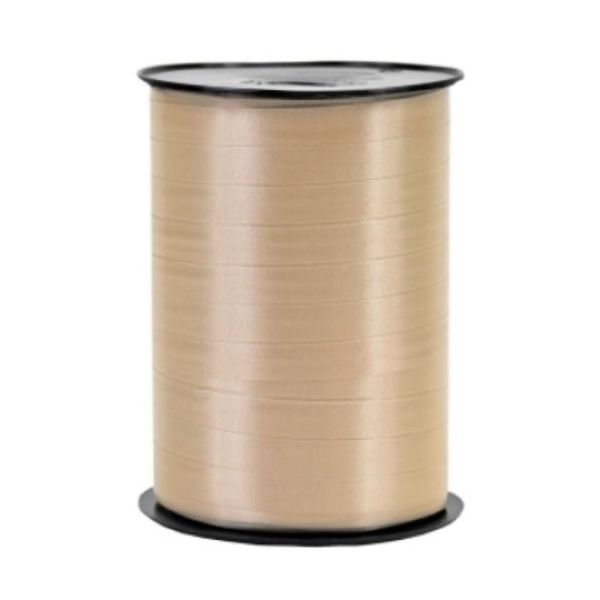Großspule - Kräuselband - Ringelband - Polyband – 10mm x 250m oder 5mm x 500m - creme – beige
