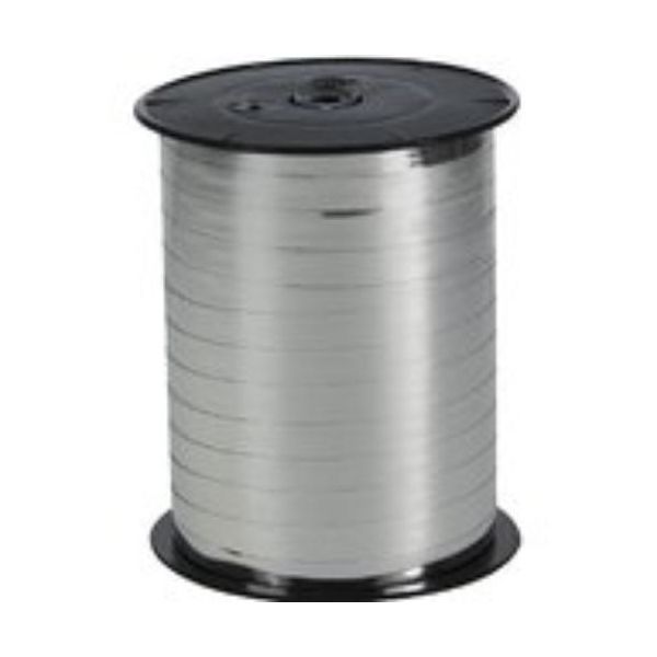Großspule - Kräuselband - Ringelband - Polyband – 10mm x 250m oder 5mm x 500m – silber
