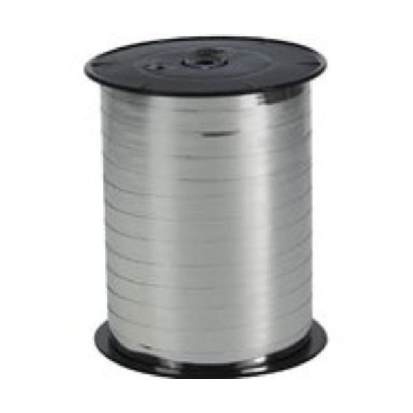 Großspule - Kräuselband - Ringelband - Polyband – 10mm x 250m oder 5mm x 500m – silber