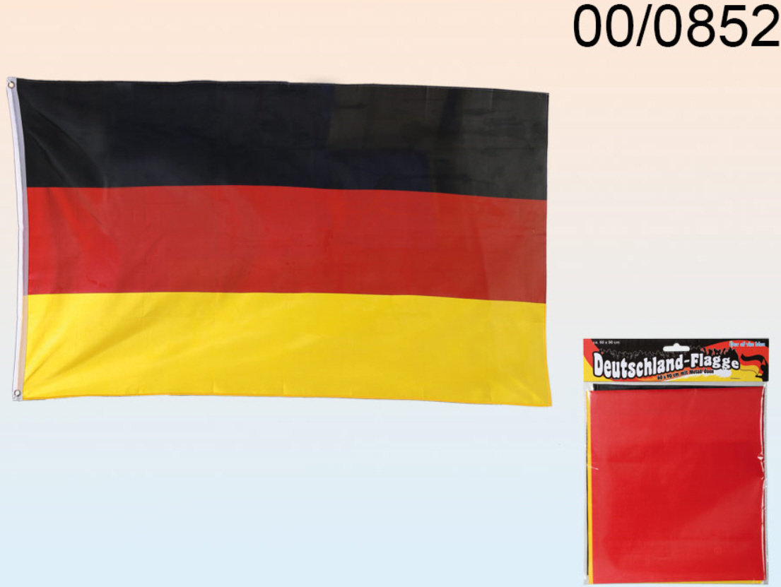 Deutschlandflagge - Deutschlandfahne - ca. 90 x 150 cm - im