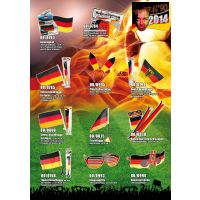 Deutschlandflagge mit Metallösen und Bundesadler - ca. 90 x 150 cm - im Polybeutel - Art. 00/0853 - Fanartikel Deutschland zur WM oder EM