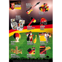 Deutschlandflagge mit Metallösen und Bundesadler - ca. 90 x 150 cm - im Polybeutel - Art. 00/0853 - Fanartikel Deutschland zur WM oder EM