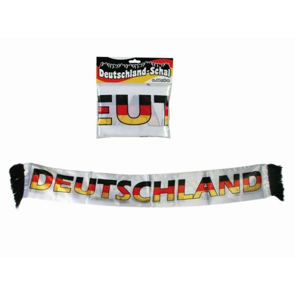 Deutschland-Schal - Serie "Deutschlandflagge" ca. 130 x 14 cm - im Polybeutel - Art. 00/0764 - UVP: € 2,99