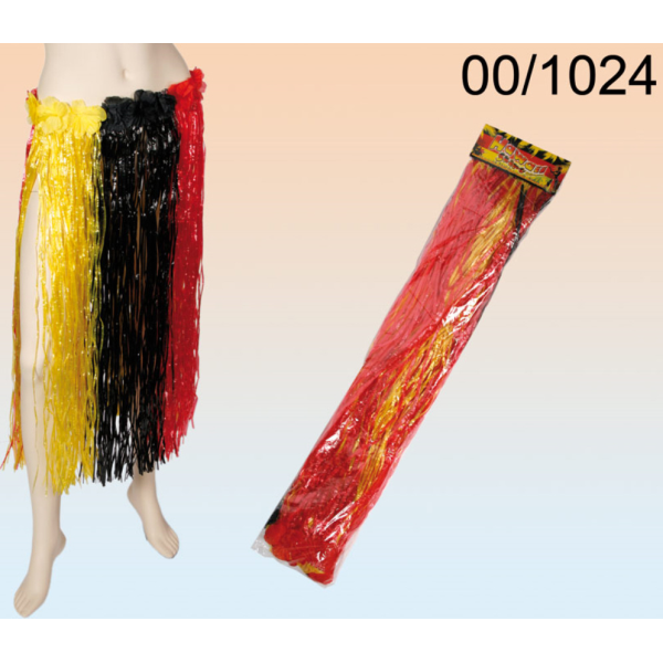Bastrock - Hawaii Skirt - Deutschlandflagge - ca. 91 x 81 cm - im Polybeutel - Art. 00/1024 - Fanartikel Deutschland zur WM oder EM