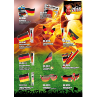 Aloha-Armreif Deutschlandflagge Durchmesser 8 cm im Polybeutel Fanartikel Deutschland