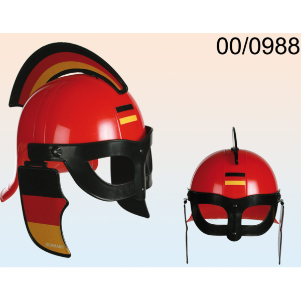 Kunststoff-Römerhelm - Deutschlandflagge - ca. 27,5 x 22,5 cm - Art. 00/0988 - Fanartikel Deutschland zur WM oder EM