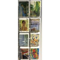 Sortiment Kunstkarten mit Drehständer - 64 Dekore...