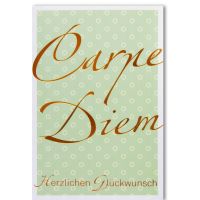 Geburtstag Glückwunschkarte mit Umschlag - Carpe Diem