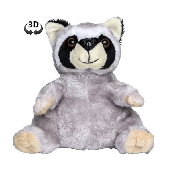 Stofftier Schmusetier Minifeet Kuscheln mit Qualität Höhe: 16cm Waschbär Kuddel