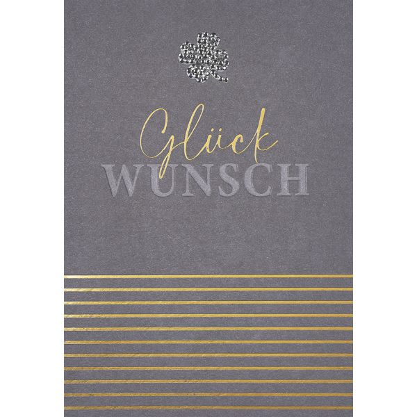 A Allgemeine Glückwünsche - Glückwunsch - Serie Diamond - Glückwunschkarte im Format 11,6x16,6cm mit Briefumschlag