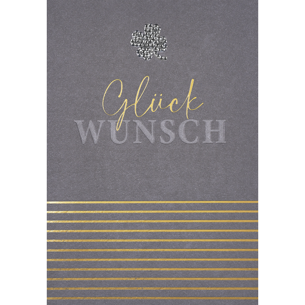A Allgemeine Glückwünsche - Glückwunsch - Serie Diamond - Glückwunschkarte im Format 11,6x16,6cm mit Briefumschlag