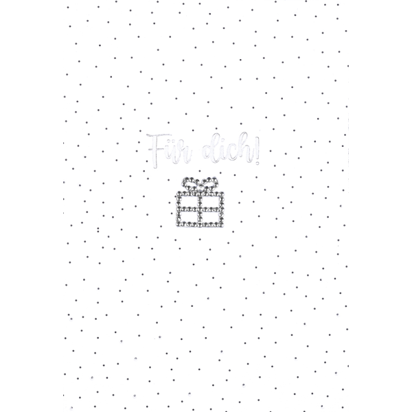 Allgemeine Glückwünsche - Für dich - Serie Diamond - Glückwunschkarte im Format 11,6x16,6cm mit Briefumschlag