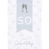 A 50. Geburtstag Sektgläser Diamond...