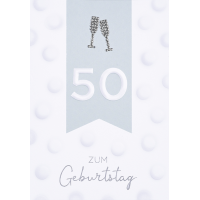 A 50. Geburtstag Sektgläser Diamond...