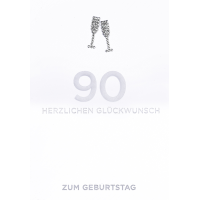90. Geburtstag Sektgläser Diamond...