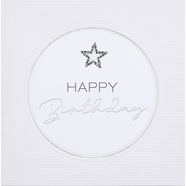 Geburtstag quadratische Glückwunschkarte mit Umschlag Little Things Diamond Happy Birthday Stern Kreis
