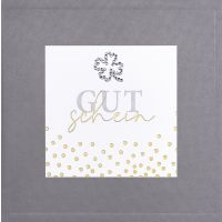 Gutschein quadratische Glückwunschkarte mit Umschlag...