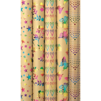 Sortiment Geschenkpapier Rainbow 25 Röllchen UVP:...