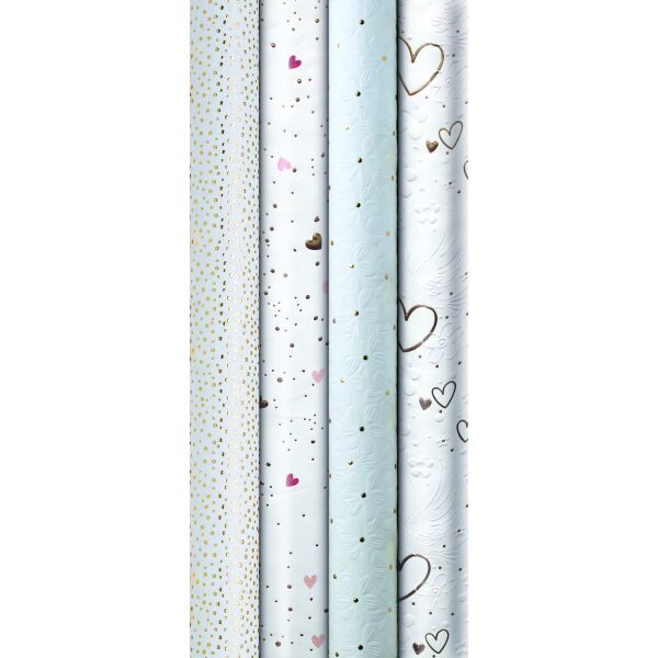 Sortiment Geschenkpapier All about love - 20 Röllchen UVP: € 5,95 - Bundle