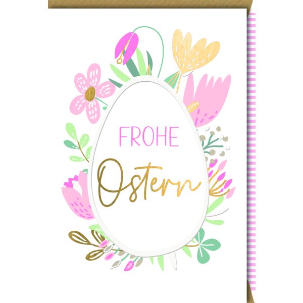 A Ostern Karte mit Umschlag Osterei
