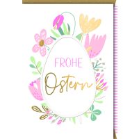 A Ostern Karte mit Umschlag Osterei